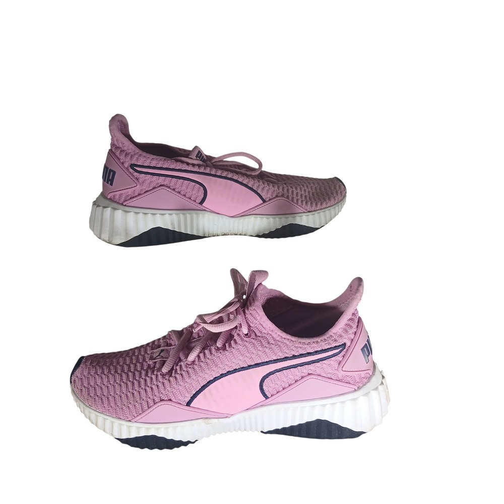Puma Defy Knit Sneakers 6C Pink Orchid Chunky Athleisure Training Shoes